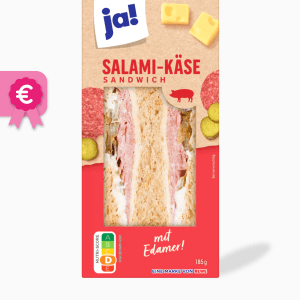 Ja! Sandwich Salami-Käse 185g