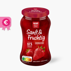 REWE Beste Wahl Sanft & Fruchtig Erdbeere 270g REWE Beste Wahl Sanft & Fruchtig Erdbeere 270g