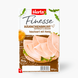 Herta Finesse Hähnchenbrust mit Honig 100g Herta Finesse Hähnchenbrust mit Honig 100g