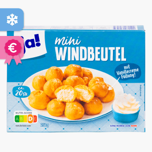 Ja! Mini Windbeutel 250g (ca. 20 Stück) Ja! Mini Windbeutel 250g (ca. 20 Stück)