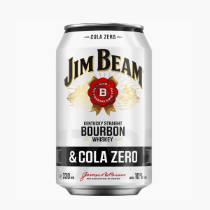 Jim Beam White & Cola Zero 10% vol. 0,33l Dose Jim Beam White & Cola Zero 10% vol. 0,33l Dose