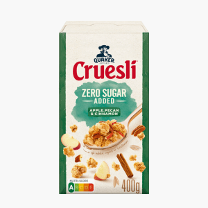Quaker Cruesli Appel Rozijn 450 gram 3 Grote Pakken Ontbijtgranen