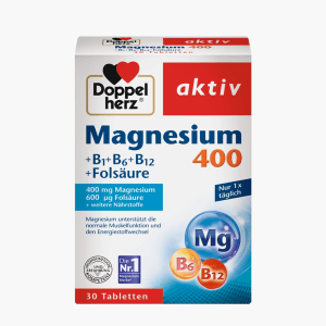 Doppelherz Magnesium 400 + B1 + B6 + B12 + Fols. 30 Tbl. Doppelherz Magnesium 400 + B1 + B6 + B12 + Fols. 30 Tbl.