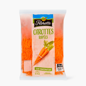 Florette - Carottes rapées en sachet (250g) Florette - Carottes rapées en sachet (250g)