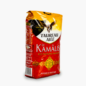Taureau Ailé - Riz le Kamalis parfumé intense & raffiné (500g) Taureau Ailé - Riz le Kamalis parfumé intense & raffiné (500g)