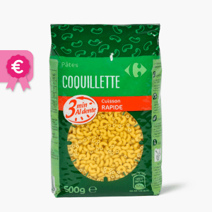 Pâtes Fusilli blé complet CARREFOUR EXTRA : le paquet de 500g à Prix  Carrefour