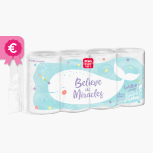 Rewe Beste Wahl Toilettenpapier 3-lagig 8x150 Blatt Rewe Beste Wahl Toilettenpapier 3-lagig 8x150 Blatt