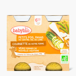 Plat bébé légumes pâtes, dès 18 mois CARREFOUR BABY BIO