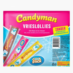 Candyman Vrieslollies 10St. Candyman Vrieslollies 10St.
