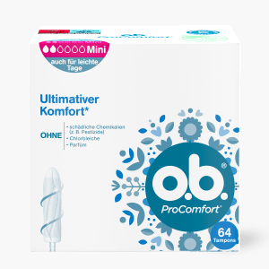 o.b. Tampon Pro Comfort Mini 64 Stück o.b. Tampon Pro Comfort Mini 64 Stück