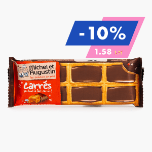 Michel & Augustin - Tablette Petits Carrés chocolat et caramel (73g)