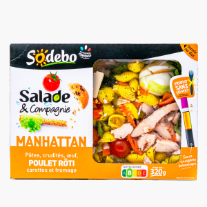 Sodebo - Salade Manhattan poulet rôti (320g) Sodebo - Salade Manhattan poulet rôti (320g)