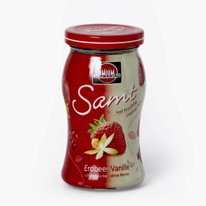 Schwartau Samt Erdbeer-Vanille Fruchtaufstrich ohne Stücke & ohne Kerne 270g Schwartau Samt Erdbeer-Vanille Fruchtaufstrich ohne Stücke & ohne Kerne 270g