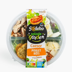 Sodebo - Salade Garden Caesar au poulet (240g)