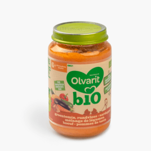 Olvarit Bio Groentemix Rundvlees Aardappel 6+ Maanden 200g Olvarit Bio Groentemix Rundvlees Aardappel 6+ Maanden 200g