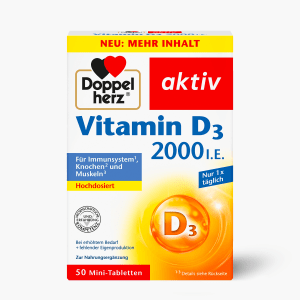 Doppelherz Vitamin D 2000 I.E. 50 Tbl. Doppelherz Vitamin D 2000 I.E. 50 Tbl.