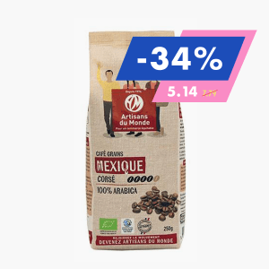 Café Arabica En Grain Bio En Vrac 125g : le paquet de 0.13 kg à Prix  Carrefour