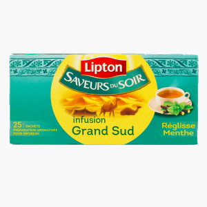 Lipton - Infusion saveurs du soir réglisse menthe x25 (42g) Lipton - Infusion saveurs du soir réglisse menthe x25 (42g)