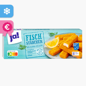 Ja! Fischstäbchen 450g (15 Stück) Ja! Fischstäbchen 450g (15 Stück)