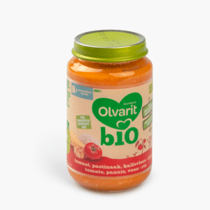Olvarit Bio Tomaat Pastinaak Kalfsvlees Rijst 8+ Maanden 200g Olvarit Bio Tomaat Pastinaak Kalfsvlees Rijst 8+ Maanden 200g