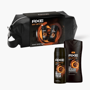 Axe Geschenkset Dark Temptation (Bodyspray 150ml + Duschgel 250ml + Kulturtasche) Axe Geschenkset Dark Temptation (Bodyspray 150ml + Duschgel 250ml + Kulturtasche)