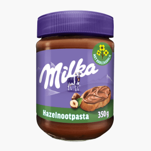 Milka Chocopasta Chocolade Hazelnoot 350g Milka Chocopasta Chocolade Hazelnoot 350g