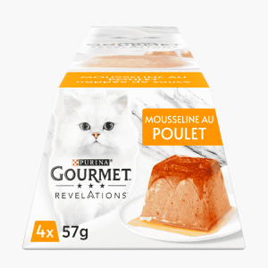 GOURMET - Boîtes GOLD Les Mousselines avec des Légumes pour chats - 12x85g