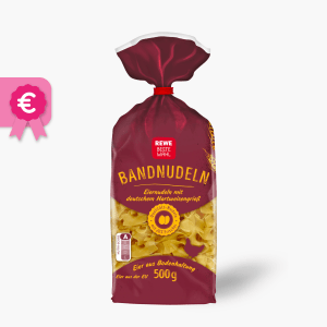 Rewe Beste Wahl Bandnudeln 500g Rewe Beste Wahl Bandnudeln 500g