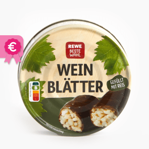 Rewe Beste Wahl Weinblätter Gefüllt mit Reis 200g Rewe Beste Wahl Weinblätter Gefüllt mit Reis 200g