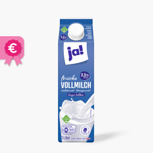 Ja! Frische Vollmilch 3,5% 1l Ja! Frische Vollmilch 3,5% 1l