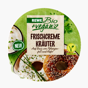 REWE Bio Frischcreme Kräuter vegan 150g REWE Bio Frischcreme Kräuter vegan 150g