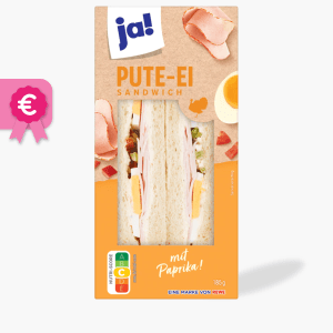 Ja! Sandwich Pute-Ei 185g Ja! Sandwich Pute-Ei 185g