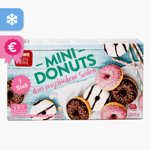 Rewe Beste Wahl Mini Donuts 250g (9 Stück) Rewe Beste Wahl Mini Donuts 250g (9 Stück)