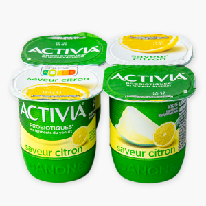 Activia - Yaourt citron au bifidus (4x125g)