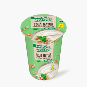 Rewe Bio + vegan Soja-Joghurt Natur ungesüßt 500g