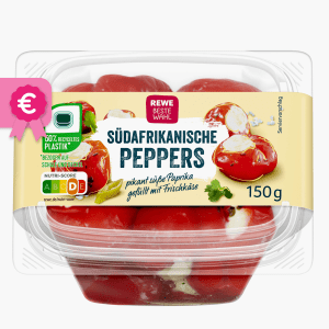 Rewe Beste Wahl Südafrikanische Peppers 150g Rewe Beste Wahl Südafrikanische Peppers 150g