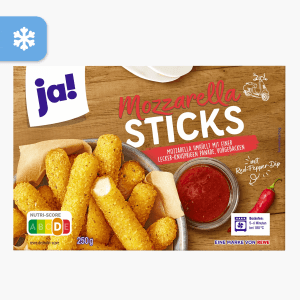 Ja! Mozzarella Sticks 250g Ja! Mozzarella Sticks 250g