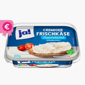 Ja! Frischkäse Natur Doppelrahmstufe 300g Ja! Frischkäse Natur Doppelrahmstufe 300g