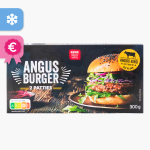 Rewe Beste Wahl Angus Burger 300g (2x125g) Rewe Beste Wahl Angus Burger 300g (2x125g)