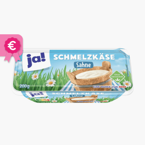Ja! Schmelzkäse Sahne 200g Ja! Schmelzkäse Sahne 200g