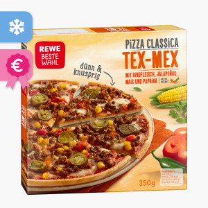 Rewe Beste Wahl Pizza Classica Tex-Mex 350g Rewe Beste Wahl Pizza Classica Tex-Mex 350g