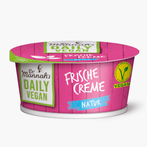 Dr. Mannah`s Frischkäse-Alternative Natur Daily Vegan 150g Dr. Mannah`s Frischkäse-Alternative Natur Daily Vegan 150g