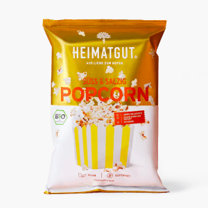 Heimatgut Bio Popcorn Süß & Salzig 90g Heimatgut Bio Popcorn Süß & Salzig 90g