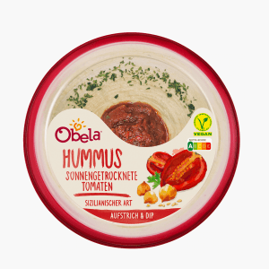 Obela Hummus Sonnengetrocknete Tomaten 175g Obela Hummus Sonnengetrocknete Tomaten 175g