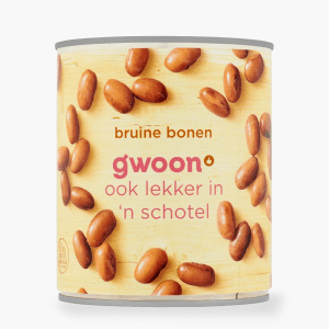G'Woon Bruine Bonen 800gr G'Woon Bruine Bonen 800gr