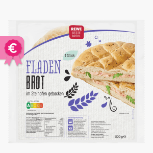 Rewe Beste Wahl Fladenbrot 500g Rewe Beste Wahl Fladenbrot 500g