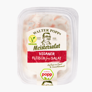 Popp Walter Popps Meistersalat Veganer Fleischfreisalat 150g Popp Walter Popps Meistersalat Veganer Fleischfreisalat 150g