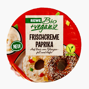 REWE Bio Frischcreme Paprika vegan 150g REWE Bio Frischcreme Paprika vegan 150g