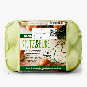 Bio Eier Spitz und Bube Kl.S-L 6er Bio Eier Spitz und Bube Kl.S-L 6er