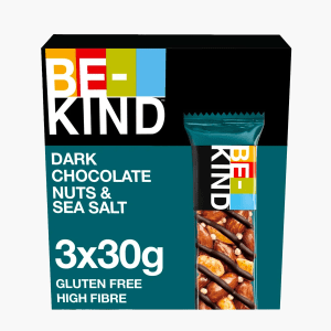 BE-KIND Dark Chocolate Nuts & Seasalt 3-pack 90g